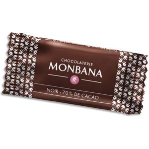 Monbana Boîte de 200 chocolats napolitains de 4g 70% cacao emballés individuellement