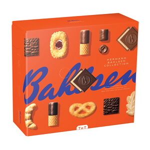 Bahlsen Mélange de biscuits 'Hermann Collection S' - Boîte 161 g - Lot de 4 - Publicité