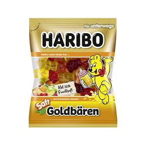 Haribo Bonbon gélifié aux fruits Saft-Goldbären sachet 160 g - Lot de 8