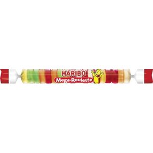 Haribo Gomme aux fruits Mega-ROULETTE, rouleau de 45 g - Lot de 26 Bleu