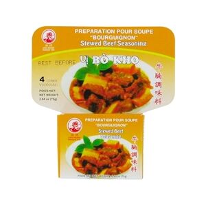 COQ Assaisonnement pour Boeuf Bourguignon Mijoté Bo Kho 75g 30 boîtes