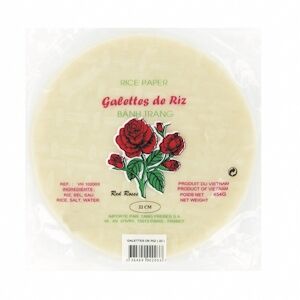 Red Roses Galettes de riz rondes vietnamiennes 22CM - 454G/Sachet 44 sachets