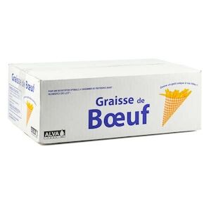 Graisse de boeuf 10kg Carton de 10kg Alva Food - Publicité