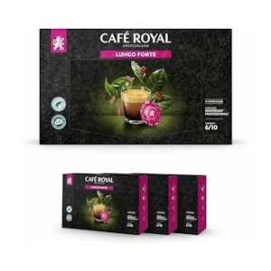 CAFÉ ROYAL Café en Dosettes - Café Royal Pro 3 x 50 - Compatibles avec les Machines à café Nespresso®* Professional - Saveur Lungo Forte
