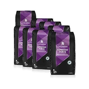 CAFÉ ROYAL Café en grains Espresso Forte 8x1kg Café Royal Pro Certifié Rainforest