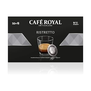 CAFÉ ROYAL Café en Dosettes - Café Royal Pro 3 x 50 - Compatibles avec les Machines à café Nespresso®* Professional - Saveur Ristretto