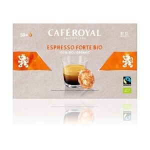 CAFÉ ROYAL Café en Dosettes - Café Royal Pro 6 x 50 - Compatibles avec les Machines à café Nespresso®* Professional - Saveur Espresso Forte BIO