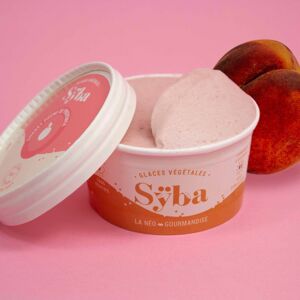 120ml - Sorbet a la Peche - En direct de Sÿba - Glaces vegetales (Vaucluse)