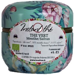 The Vert Bio Menthe-safran, 30g, 20 Tasses - En direct de Le safran - l'or rouge des Ardennes (Ardennes)