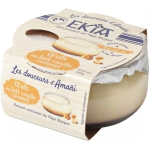 ?ufs au lait vanille sur lit de caramel x 4pots - En direct de Bastidarra - Ekia (Pyrenees-Atlantiques)