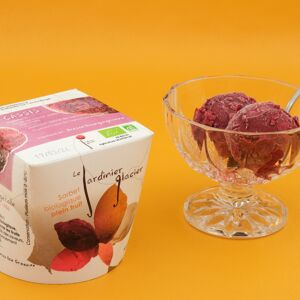 Sorbet Cassis - 550ml - En direct de Le Jardinier Glacier (Saône-et-Loire)