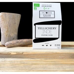 Poivre Noir TELLICHERY BIO - 100g En Grain - En direct de Cafes Factorerie (Yvelines)