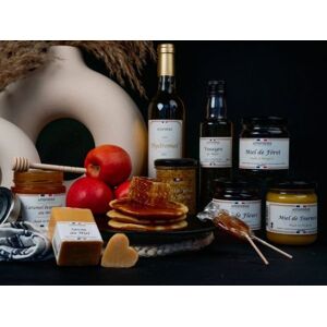 Assortiment des produits de la ruche - En direct de Apisphere (Dordogne)