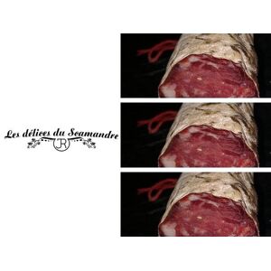 Saucisson de Taureau Sans Nitrite x3 - En direct de Les Delices du Scamandre (Gard)