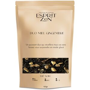 The Noir Duo Miel Gingembre - miel - gingembre - Sachet 100g - En direct de Esprit Zen (Essonne)