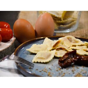 Ravioli pois chiches tomate et mimolette - 6 pers - En direct de Maison Dejorges (Nievre)