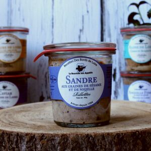 Rillettes de Sandre aux graines de sesame et de nigelle 100g - En direct de La Bourriche aux Appetits (Loir-et-Cher)