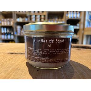 Rillettes de boeuf Ail - 180g - En direct de La Ferme de Bray (Côte d'Or) - Publicité