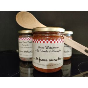Sauce Bolognaise à la viande d'autruche - En direct de La Ferme Enchantée (Charente Maritime) - Publicité