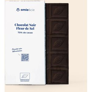 DESTOCKAGE - Chocolat noir 70% fleur de sel - 100 g - En direct de Omie (Seine-St-Denis) - Publicité