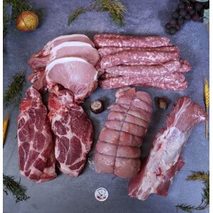 Colis de Porc Duroc d'olives 4,6kg - En direct de Boucherie Lefeuvre (Cher) - Publicité