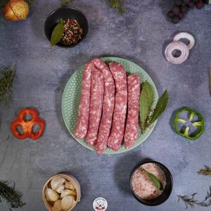 Chipolatas Duroc d'olives - En direct de Boucherie Lefeuvre (Cher) - Publicité