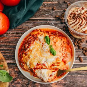 Menu Italien : Lasagnes et tiramisu - 1pers - En direct de Saveurs Italiennes (Herault)