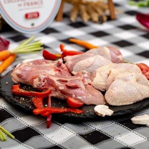 Morceaux De Poulet Fermier - Decoupes Nature Pour Poulet Basquaise - 1200 G - En direct de La ferme Grandvillain (Eure-et-Loir)