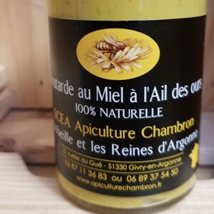 Moutarde au miel et ail des ours - En direct de SCEA Apiculture Chambron L