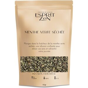 Menthe Verte Sechee - Infusion - Sachet zip 50g - En direct de Esprit Zen (Essonne)