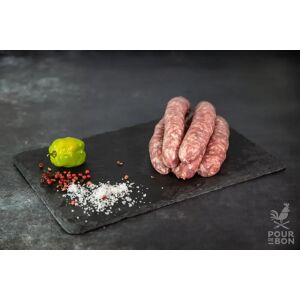 Saucisses campagne Veau (race limousine) bio- 500 g - En direct de Nature viande (Dordogne)