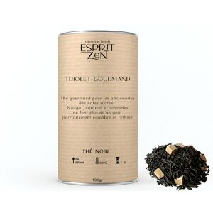 Thé Noir "Triolet Gourmand" - nougat - amande - caramel - Boite 100g - En direct de Esprit Zen (Essonne) - Publicité