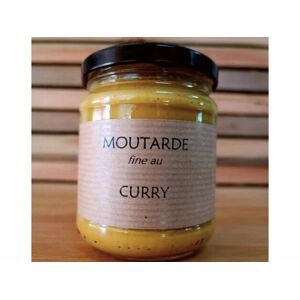 Moutarde fine au curry 200g - En direct de Piments et Moutardes du Perigord (Dordogne)