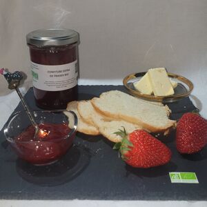 Confiture Extra de fraises BIO - 220 g - En direct de La Ferme du Montet (Gers)