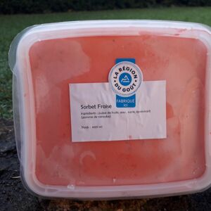 Sorbet Fraise 600ml - En direct de Nos cousins Conserverie (Rhône)