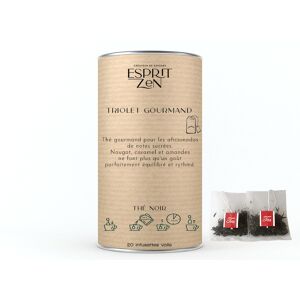 Thé Noir "Triolet Gourmand" - nougat - amande - caramel - Boite de 20 Infusettes - En direct de Esprit Zen (Essonne) - Publicité