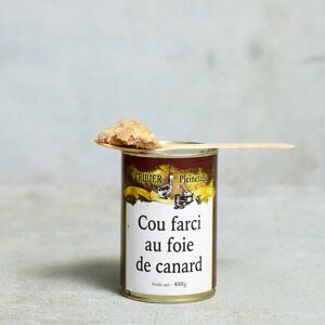 Cou farci au foie gras de canard - Boîte de 400g - En direct de Ferme de Pleinefage (Dordogne)