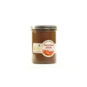 Amandise 450gr – pâte à tartiner chocolat et éclats d'amande - En direct de Les amandes et olives du Mont Bouquet (Gard) - Publicité
