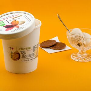 Glace Verveine sur base boisson riz 1 litre - En direct de Le Jardinier Glacier (Saône-et-Loire)