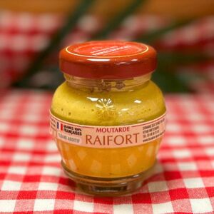 Moutarde au Raifort graines francaises sans additifs 55G - En direct de Domaine des Terres Rouges (Bas-Rhin)