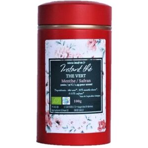 The Vert Menthe-safran, 100g, 66 Tasses Bio - En direct de Le safran - l'or rouge des Ardennes (Ardennes)