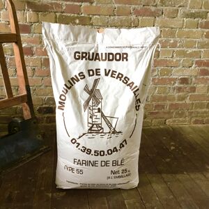 Farine Gruaudor T55 - 25 Kg - En direct de Moulins de Versailles (Yvelines) - Publicité