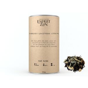 The Noir Vibrato Gingembre Citron - gingembre - citron - Boite 100g - En direct de Esprit Zen (Essonne)