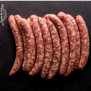 SAUCISSE NATURE 1KG - En direct de LA FERME DE COLLONGE (Ain)