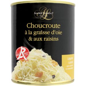 Choucroute a la graisse d'oie et aux raisins - Lot de 12 boites de 400g - En direct de Choucroute Andre Laurent (Aube)