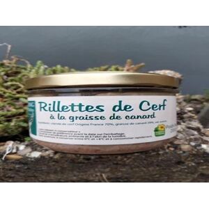 Rillettes de cerf a la graisse de canard - En direct de La Ferme de l