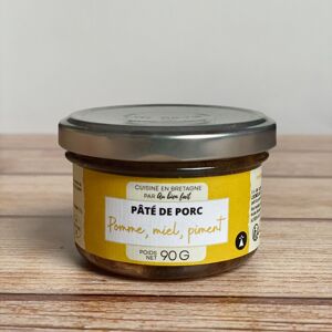 Pâté de porc Pomme, miel, piment - 90g - En direct de Au Bien Fait (Finistère) - Publicité