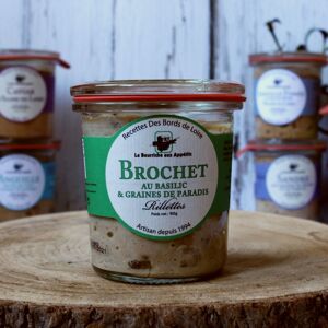 Rillettes de brochet basilic et graines de paradis 100g - En direct de La Bourriche aux Appétits (Loir-et-Cher) - Publicité