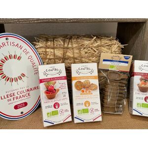 Lot de 4 biscuits aperitifs dinatoires - En direct de L'Atelier Contal - Paysan Meunier Biscuitier (Ardennes)