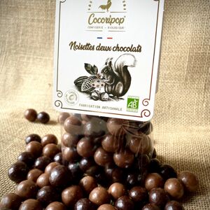 Noisettes deux chocolats 100g - En direct de Cocoripop (Cher) - Publicité